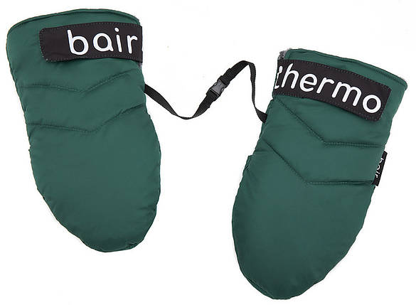 Перчатки для коляски Bair Thermo Mittens jungle green Зелені, фото 2