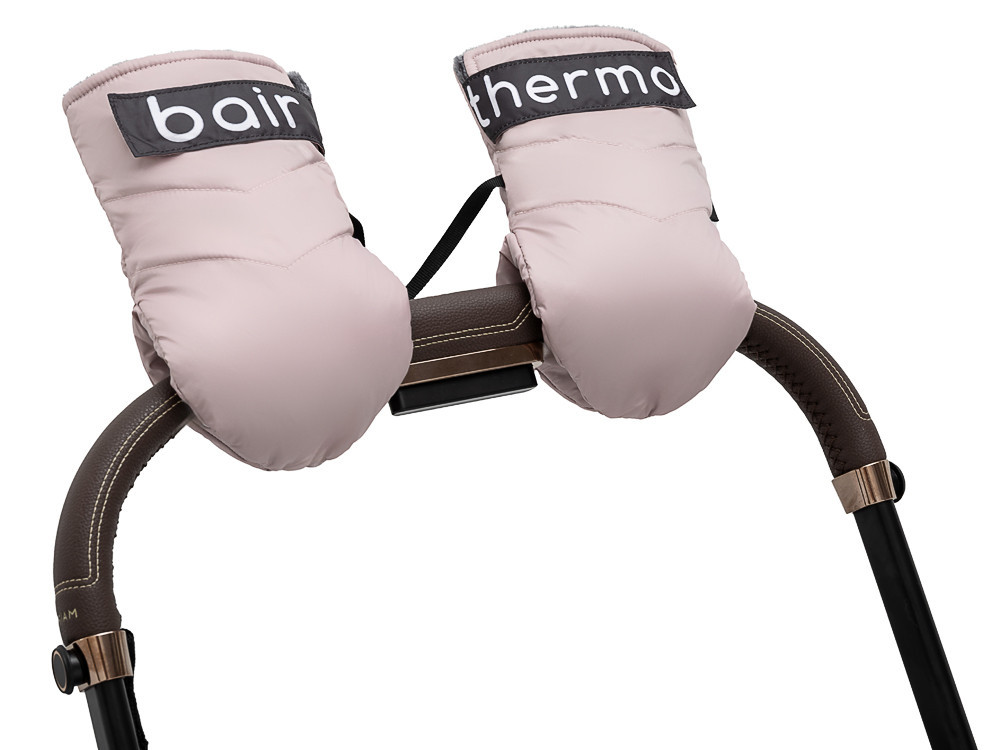 Перчатки для коляски Bair Thermo Mittens pink powder Рожевий