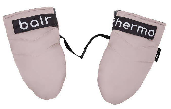 Перчатки для коляски Bair Thermo Mittens pink powder Рожевий, фото 2
