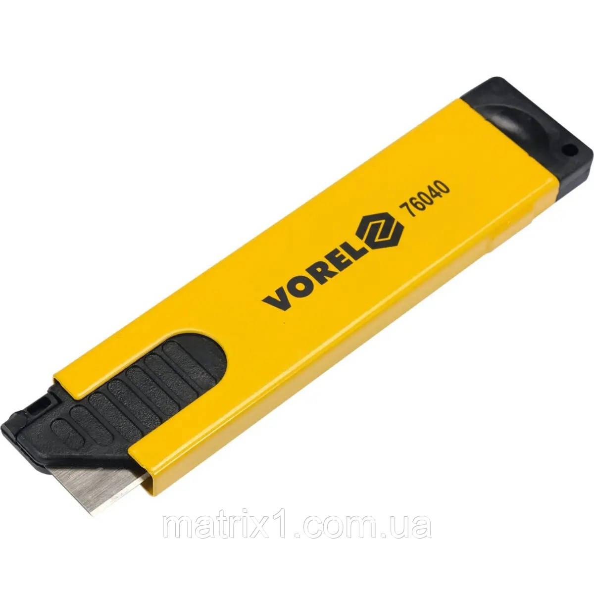 Ніж безпечний 104x25x7 мм, лезо 40x20 мм. VOERL 76040