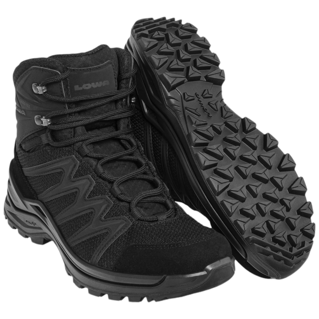Тактичні черевики берці LOWA Innox Pro GTX Mid TF Black чорні