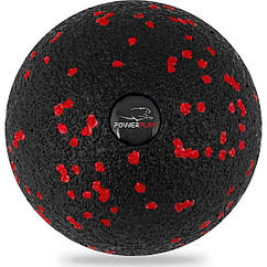 Масажний м'яч PowerPlay PP-4350 Epp Massage Ball (d8) Чорно/Червоний