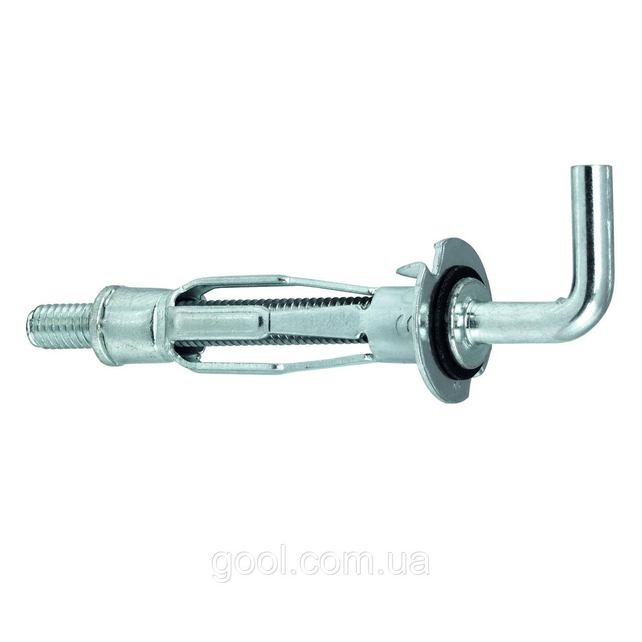 Моллі анкер дюбель гвинт гак MHP-04038 для порожнистих матеріалів гіпсокартону М4х38мм упаковка 100 штук, фото 1