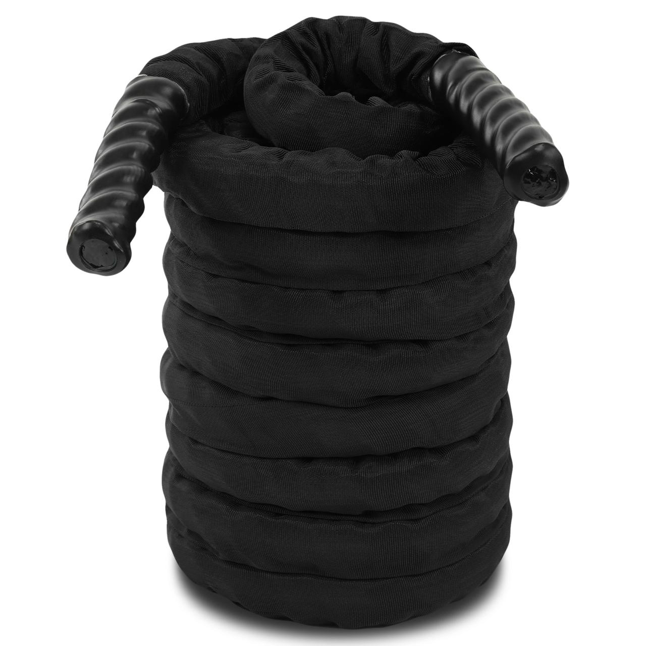 Канат для кросфіту в захисному рукаві 9 м х 3.8 см BATTLE ROPE FI-5719-9, фото 1