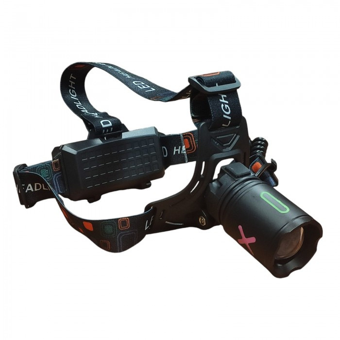 Ліхтар налобний FLUORESCENCE CT012-2P-TG, 2x18650, ЗП Type-C, zoom