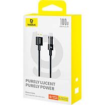 Кабель Baseus Gem Fast-Charging Cable USB Type-C 100W 1m P10373002111-00 Black, фото 6