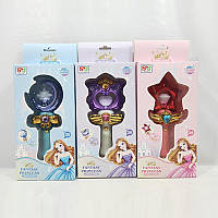 Аксесуари для дівчат арт. 777-C769 (96шт/2)  мікс 3 кольори, батар. чарівна паличка, муз, світло