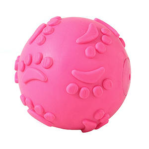 Іграшка М'яч DT1149 жувальний гумовий для Собак D:6,0 см Pink