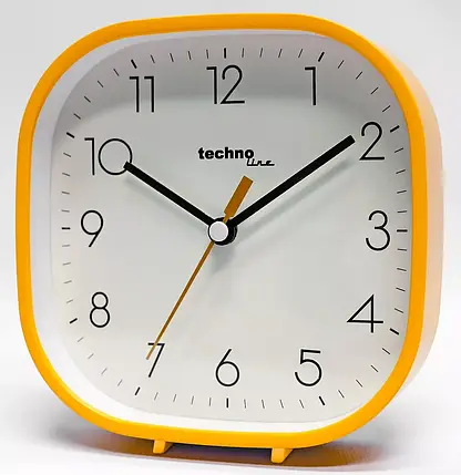 Кварцовий настільний годинник Technoline Modell N (Yellow), фото 2