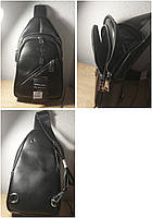 Сумка Чоловіча На Плече POLO 1108 black.Купити чоловічі сумки-планшети гуртом і в роздріб в Україні, фото 4