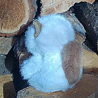 М'яка іграшка Shantou «Сіамський котик» білий з рудими вушками (13 см) C6304-1, фото 6