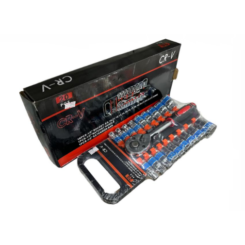 Набір головок торцевих з тріскачкою YATO 1/2" 19 предметів Лучшая цена, фото 1