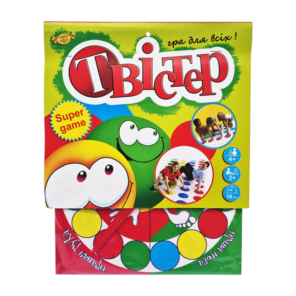 Розважальна гра "Твістер" Майстер MKT0101 ігрове поле 1200х1800 мм, Toyman, фото 1