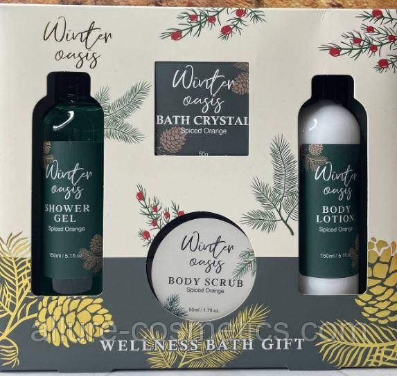 Набір засобів для ванни 4ед МК Cosmetics Wellness Bath Gift Winter oasis (150, 150, 50, 50ml)