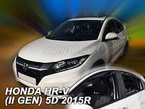 Дефлектори вікон (вітровики) Honda HR-V 2015+ 5D (вставні, кт- 4 шт.) (Heko)