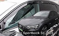 Дефлектори вікон (вітровики) Audi E-Tron 2020+ 5D (вставні, кт- 4 шт.) Sportback (Heko)