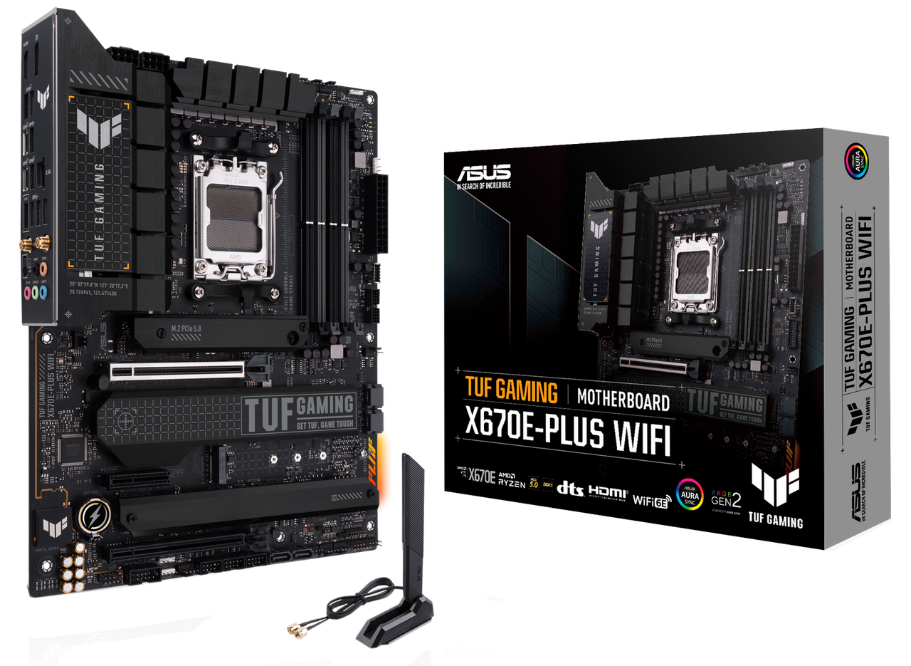 Материнська плата Asus X670E-Plus TUF Gaming Wi-Fi Socket AM5 (TUF GAMING X670E-PLUS WIFI)