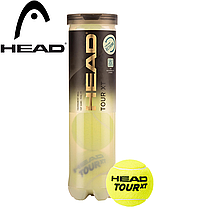 М'ячі для великого тенісу м'ячі для ігор з тенісними ракетками HEAD Tour XT 4 шт
