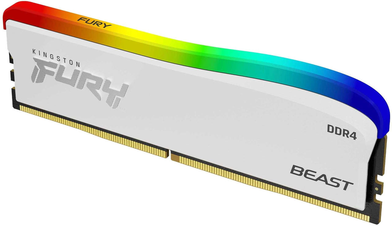 Оперативна пам'ять Kingston Fury 8GB DDR4 3600 MHz Beast White RGB SE (ex.HyperX) (KF436C17BWA/8)