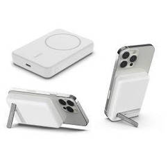 Акумулятор портативний літій-іонний Power Bank Belkin 5000 мА·год, 7.5 Вт, MagSafe, білий