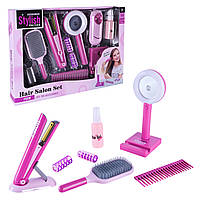 Перукаря Набір арт. YLQ-095 (24шт/2)  батар. лед лампа, стайлер, аксес короб.44,5*6*21,5см