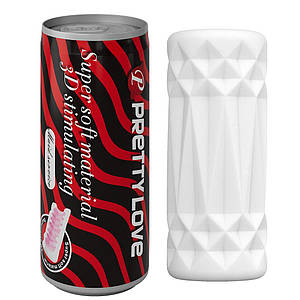 Мастурбатор PRETTY LOVE FINE LADY RED у формі баночки кока-коли непомітний