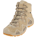 Тактичні черевики берці LOWA Zephyr GTX MID TF Desert, пустеля, фото 3