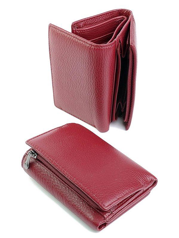 Жіночий шкіряний гаманець   6600-16 Wine Red. Купити жіночий шкіряний гаманець гуртом і в роздріб в Україні.