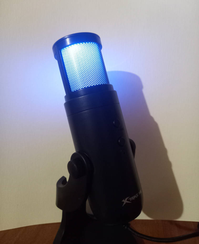 Мікрофон ігровий XTRIKE ME XMC-03 RGB, чорний - фото покупців 1