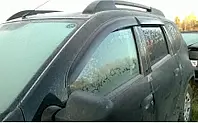 Дефлекторы на окна авто Renault Duster 2018 VL Tuning накладные ветровики для Рено, Козырьки боковые на стекла