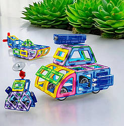 Дитячий магнітний конструктор BT002, ( 96 дит.), транспорт, корабель і ін.