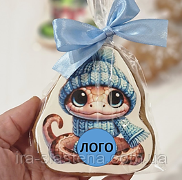 Новорічний медовий імбирний пряник "Змія 2025"