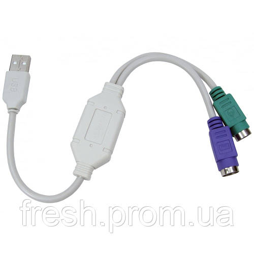 Переходник USB AM на 2 PS2 Voltronic для подключения мыши и клавиатуры ...