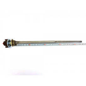 Тен для алюмінієвих батарей із терморегулятором 1500 W (нержавійка) з різзю 1"