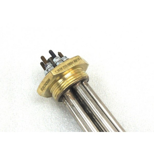 Блок ТЕН 7,5 кВт/220/380V/на різі 1 1/4"/Нержавійка купити в Україні, фото 1