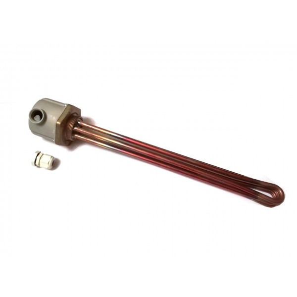 ТЕН блок 9000W / 1,5" (48 мм) / Мідь / Італія, фото 1