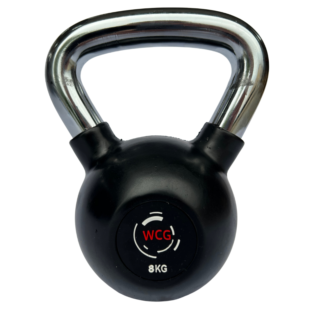 Гиря прогумована з хромованою ручкою WCG 8 КГ, фото 1