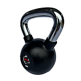 Гиря прогумована з хромованою ручкою WCG 8 КГ, фото 2