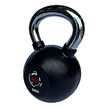 Гиря прогумована з хромованою ручкою WCG 20 кг, фото 3