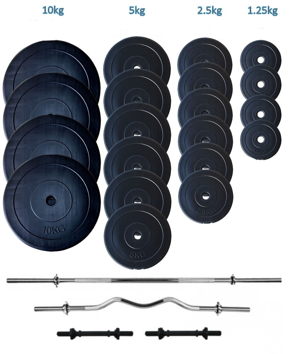 Штанга з гантелями WCG Premium 107 кг, фото 1