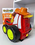 Весела радіокерована дитяча іграшка танцюючий крейзі трактор Crazy Jumping Car на пульті, фото 4
