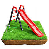 Дитяча гірка K-Sport KSOZ013S модульна - червоно-чорна, фото 3