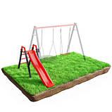 Дитяча гірка K-Sport KSOZ013S модульна - червоно-чорна, фото 4