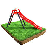 Дитяча гірка K-Sport KSOZ013S модульна - червоно-чорна, фото 2