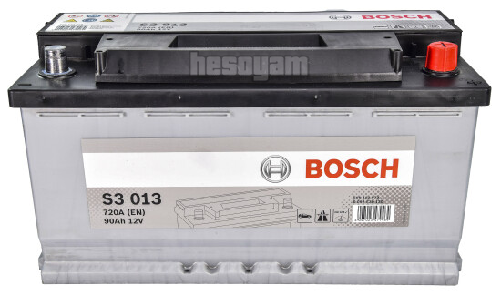 Акумулятор 90Ач 720А 12В Bosch S3 013 R+ 0092S30130 / 0 092 S30 130 6СТ-90, фото 1