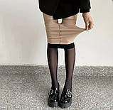 Колготи жіночі з ефектом "друга шкіра" 180Den 42-48р чорні, фото 5