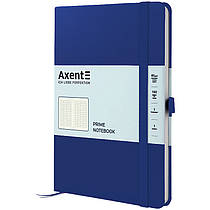 Блокнот А5 96 аркушів у клітинку Axent Partner Prime 8305 класичний синій