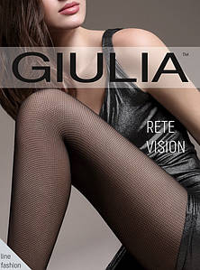 Колготки 40 ден з ефектом сіточки Giulia Rete Vision 40 (1) чорного кольору розміри 2 3 4