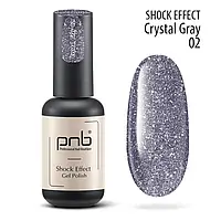 PNB Professional Світловідбиваючий гель-лак №02 для нігтів Shock Effect, 8мл