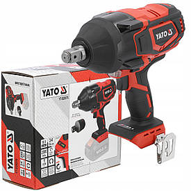 Гайковерт ударний акумуляторний, безщітковий YATO:квадрат-1/2",700 Нм, (БЕЗ АКУМУЛЯТОРА) (Польща)